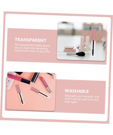 Beatifufu 4pcs Air Traffic Control Clear Stand Lash Wand Containers Eye Liner Tube Containers Travel Filling 10X1.5X1.5CM Pink - Buy Online on GoSupps.com