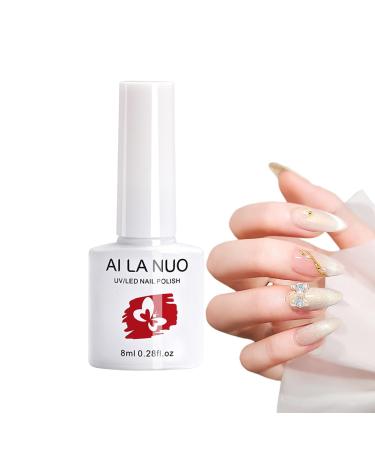 Gel Polish Gel 0.28oz Magnetic Art Varnish Soak Off Polish Long-Lasting Shiny Bright Nail Polish Gel for Salon Gel Manicure Aezon 01