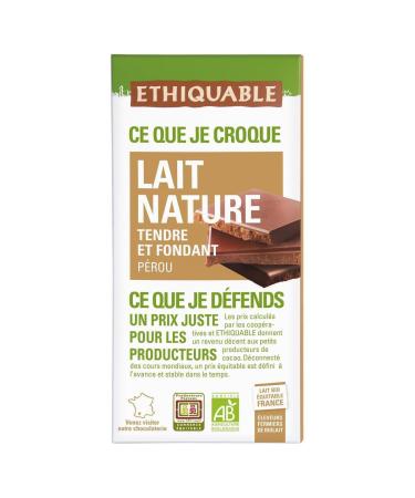 G n rique Ethicable Organic Soft Milk Chocolate Fondant 100 g 100 g Pack of 4 Sold as a Set