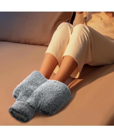 Buy Foot Warmers Without Electricity - 2L Hot Water Bottle for Feet | Soft Heating Pads for Men Women & Children - Perfect for Bedroom Living Room & Office (Black & White) - Buy Online on GoSupps.com