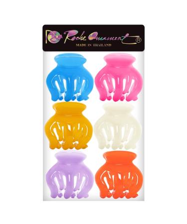 Shop RC Roche 6-Piece Pumpkin Clamp Set - High-Quality Octopus Hair Clips for Women with Interlocking Teeth | Large Colored Multifunctional Claw Clips - Buy Online on GoSupps.com