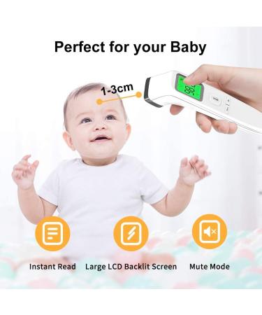 ZenLyfe Non-Contact Infrared Forehead Thermometer for Baby, Kids & Adults â€“ Accurate Instant Readings & LCD Display - Buy Online on GoSupps.com
