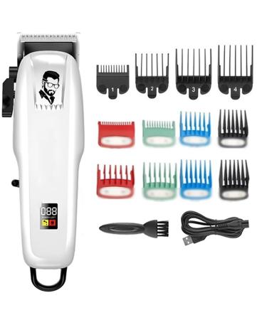 Hair Clippers Hair Clipper Electric Hair Trimmer Professional Men's Hair Clipper Cordless Cutter LED Display Hair Cutter