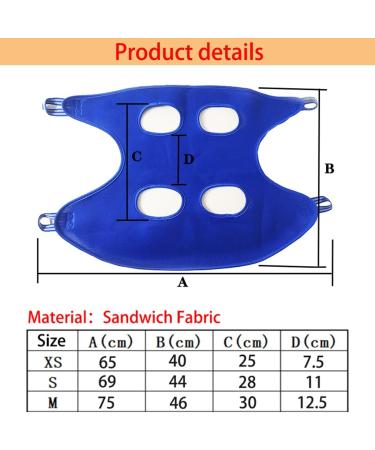 Qrity Cat & Dog Care Pocket Hammock Set with S Hook - Blue | Perfect for Nail Cutting & Fur Care - Buy Online on GoSupps.com