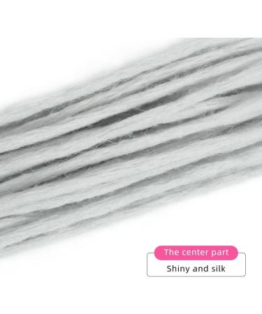 Dsoar Dreadlocks Extension Braids Hair Extensions Synthetic Braiding Hair 12 Strands 24 Inch Synthetic Dreadlocks for Men/Women Full Head Hippie Hair Extensions 24INCH Grey - Buy Online on GoSupps.com