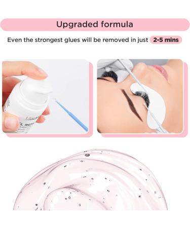 LASHVIEW Eyelash Extension Remover 0.84 Fl Oz - Professional Gel Formula for Quick Dissolving of Lash Extension Glue - Buy Online on GoSupps.com