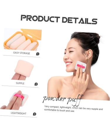 minkissy 1 Box Triangle Puffs for Face Powder Make up Sponge Makeup Sponge Makeup Powder Puff Powder Sponge Beauty Sponge Loose Powder Puffs Hydrophilic Polyurethane Makeup Puff Square - Buy Online on GoSupps.com