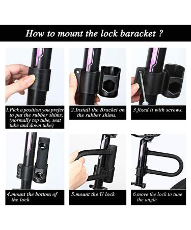 KASTEWILL Bike U Lock with 16mm Shackle and Security Cable - Heavy Duty Anti Theft Combination U Bolt Lock for E-Bike, Mountain Bike, Road Bike - 4ft Length (Small) - Buy Online on GoSupps.com
