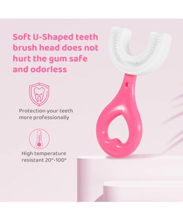 Kids U-Shaped Toothbrush - Soft Silicone 360 Cleaning Design for Ages 2-6 | Toddler Oral Care - Buy Online on GoSupps.com