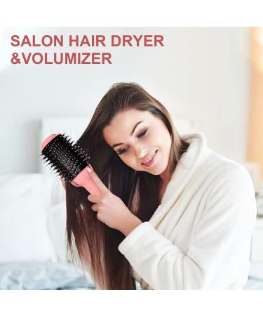 4 in 1 Pink Hair Dryer Brush - Titanium Barrel Hot Air Brush for Smooth Anti-Frizz Blowout | Women's Hair Styler - Buy Online on GoSupps.com