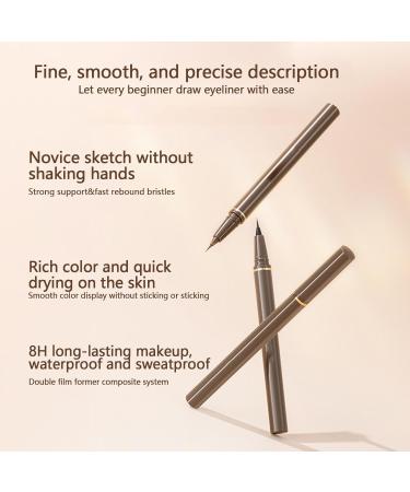  Duqulle Waterproof Eyeliner Pen Eyeliner Pen Waterproof Eyeliner Liquid Eyebrow Pencil Ultra Thin Smooth Smudge Proof Eyeliner for Long Lasting Eye Makeup Duqulle - Buy Online on GoSupps.com
