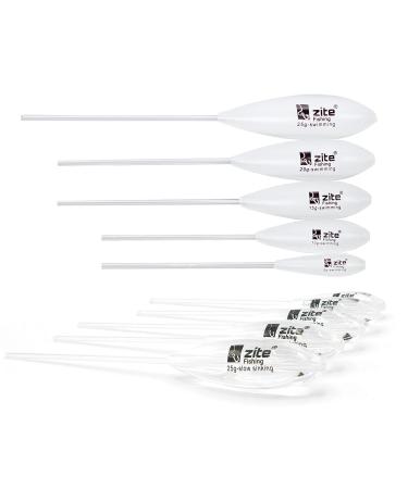 Zite Fishing Sbirolino Set 10 STK/5G-25G slowly falling + floating/trout pose set for trout fishing/ideal for trout dough & spoon