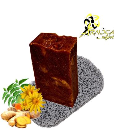 Arnica Therapeutic Bar Soap - Organic Herbal Soap for Problem Skin & Muscles | Neem Ginger Turmeric | 5oz - ARNICAmfort - Buy Online on GoSupps.com