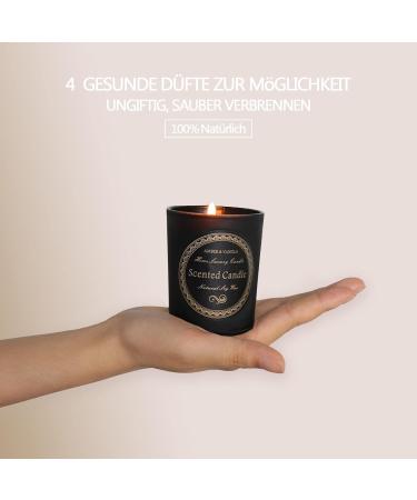 Vezmoc 4 Pack Fragrance Candle Gift Set | Natural Soy Wax Candles for Valentine's Day | Stress Relief & Sleep | Perfect Gift Ideas for Women - Buy Online on GoSupps.com