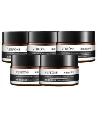 YUSA Verfons Firming Eye Cream Snake Venom Peptide Anti-Wrinkle Eye Cream Verfons Snake Venom Firming Eye Cream for Bags and Dark Circles (5PCS)