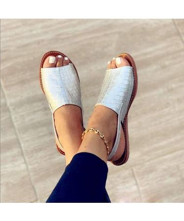 Creev Women s Casual Summer PU Leather Slide Sandals - Open Toe Comfortable Bohemian Beach Footwear (Goud 37 EU) - Buy Online on GoSupps.com