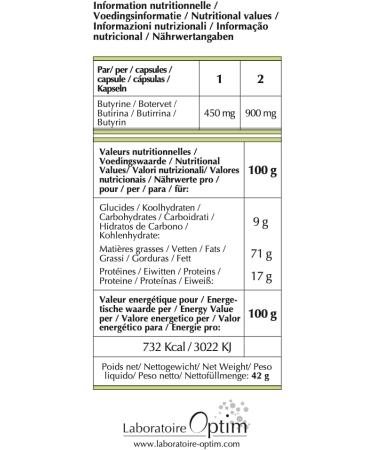 Offer 3 Boxes - Optim Butycaps Capsules 60 Capsules | Butyric Acid - Butyrate - Butyrine Liquid 450mg | Transit Colon & Intestinal Flora | Dietary Supplement Source of Butyrate - Buy Online on GoSupps.com