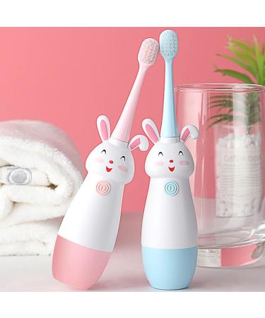 Clenp Sonic Electric Toothbrush for Kids | Soft Bristles Funny Rabbit Shape IPX5 Waterproof | Pink Oral Care Tool Ships Internationally - Buy Online on GoSupps.com