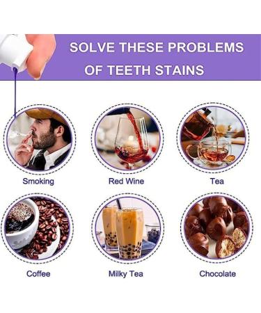 Purple Toothpaste for Teeth Whitening - 30/90ml | Yellow Stain Removal & Sensitive Teeth Kit (3PCs) - Buy Online on GoSupps.com