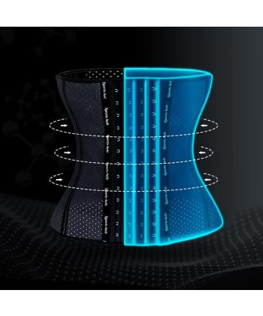 Buy Women s X-Large Black Waist Cincher Corset Trimmer - Slimming Belt & Sweat Girdle for Fitness | International Shipping - Buy Online on GoSupps.com