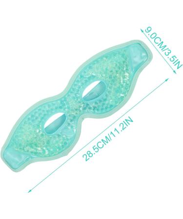 minkissy Sleep Masks Eye Massaging Cold Eye Mask Cooling Eye Mask Reusable Eye Mask Cooling Eye Pads Cold Eye Compress Gel Eye Mask Eyes Travel Eye Gel Super Soft Crystal Cotton Light Green 28.5x9x1.7cm - Buy Online on GoSupps.com