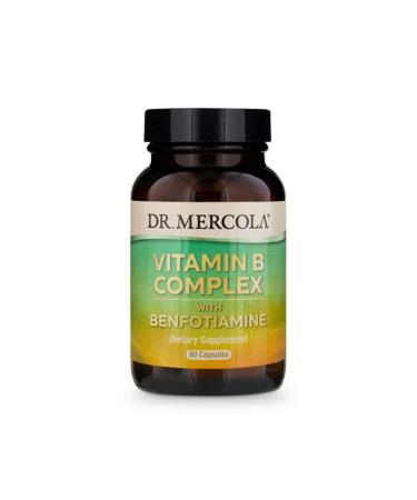 Dr. Mercola Vitamin B Complex with Benfotiamine 60 Capsules