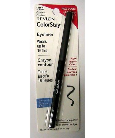 Revlon ColorStay Eyeliner with SoftFlex Charcoal 204 0.1 Ounce (.28 g) (Pack of 2) - Buy Online on GoSupps.com