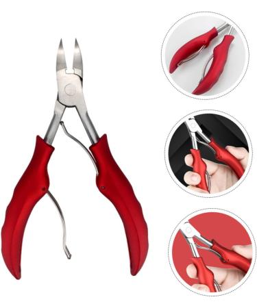 HAPINARY Nail Trimmer 1pc Nail Clippers Nail Salon Nail Art Tool Skin Pliers Needle Nose Pliers Nail Care Kit Pedicure Tools Toe Clippers for Seniors Stainless Steel Red Nail File Manicure - Buy Online on GoSupps.com