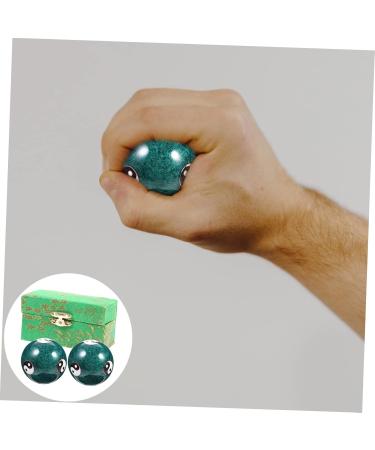 Tovinanna 4 Pieces Metal Massage Balls - Stress Relief Handballs for Effective Hand Massage | International Shipping Available - Buy Online on GoSupps.com