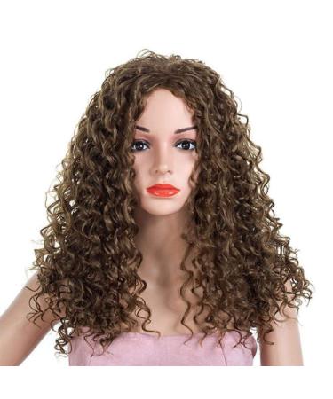 European and American Fashion Wigs Black African Small Volume Cute Explosion Head Chemical Fiber Wig Wig Femalenatural Black Dark Brown