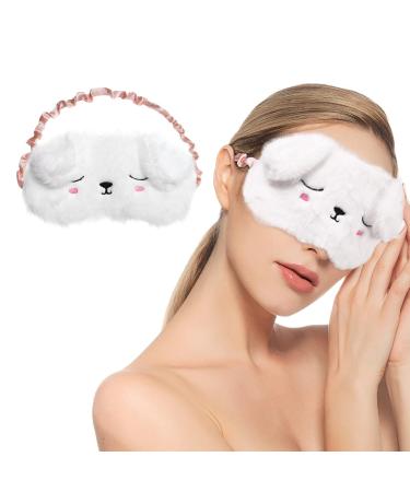 FRCOLOR Cute Cat Eye Sleep Mask - Silk Satin Blindfold for Travel & Sleeping | Ideal for Girls Men & Women - Buy Online on GoSupps.com