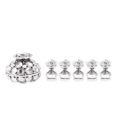 bungsstand Dekaim 2 Farben Magnetische Nagelspitze bungsstand Basis Lotushalter Nail Art Display Manik re Werkzeuge(Silber)