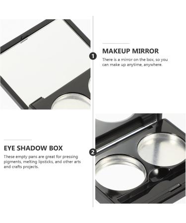 Mipcase 3pcs Empty Makeup Eyeshadow Box Empty Eyeshadow Palette Cosmetics Organizer for Eyeshadow Highlight Powder - Buy Online on GoSupps.com