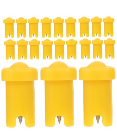 Beavorty 100pcs Glue Bottle Anti-blocking Needle Eyelash Water Bottle Eyelash Glue Bottle Anti Blocking Needle Glue Bottle Tips Blocking Needles Extension Glue Pp Two-color