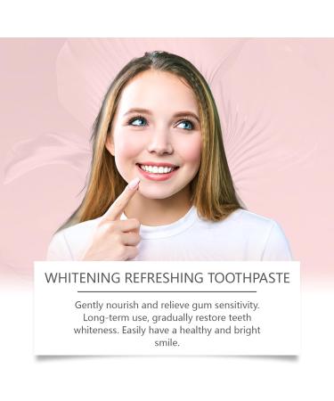 Whitening Toothpaste Refreshing Fragrance Toothpaste100g Natural Stain Removal Anti Odor For Sensitive Gums Pleasant Breath For Men Women And Teens Daily And Night - Buy Online on GoSupps.com