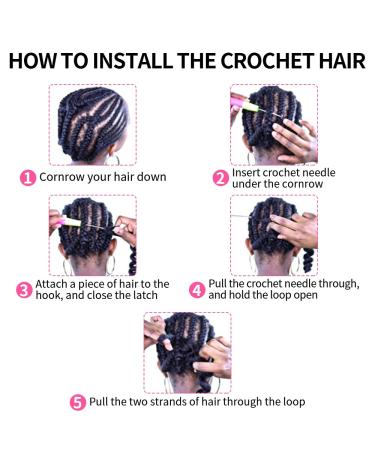 22 Deep Twist Crochet Hair - 3 Packs Ocean Wave Curly Bohemian Braids | Synthetic Hair Extensions for Women & Girls - Buy Online on GoSupps.com