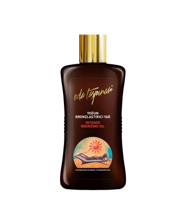 Eda Taspinar Bronz Intense Tanning Oil for Accelerated Dark Mediterranean Tan  All Eyes On You! SPF 0  200 ml (6.8 oz)  1 Pack