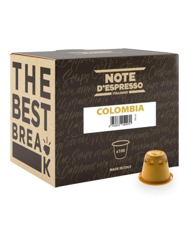 Note d'Espresso Note d'Espresso - Colombia - Coffee Capsules - Exclusively Compatible with NESPRESSO Machine - 100 x 5.7 g