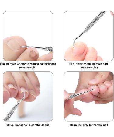DMNQ 6 Piece Foot Care Set Professional and 1 Four-Sided Nail File Nail Lifter Pedicure Set Foot Care Set Professional Foot File Callus Remover Foot Shaver Foot File - Buy Online on GoSupps.com
