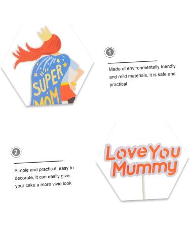 OFFSCH 3 Sets Mother's Cake Inserts Dessert Plug-in Party Cake Picks Mothers Day Theme Cake Plug-in Mom Gifts Cake Ornament Mum Presents Moms Birthday Moms Gifts Decor Paper Cake Supplies - Buy Online on GoSupps.com