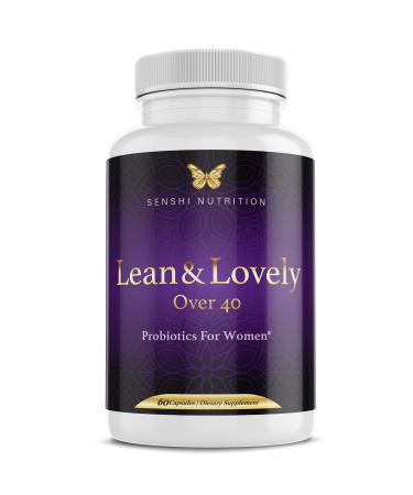 Lean & Lovely Menopause Support Probiotics for Women - Hot Flashes Night Sweats Mood Swings - Natural Menopause Relief Supplements for Women - Helps Pre Post and Perimenopause - 30 Servings