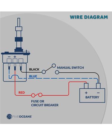 Five Oceans FO745 Marine Windshield Wiper Motor 12V Heavy Duty Self-Parking for Boats & RVs - Buy Online on GoSupps.com