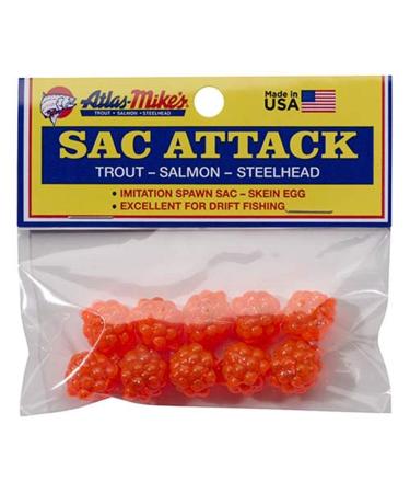 Atlas Mike's Sac Attack Fishing Bait Eggs Orange