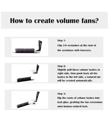 Costory Volume Eyelashes | Self-Fed Eyelash Fans | Professional 0.05mm Mega Extensions (11mm Curls) - International Shipping - Buy Online on GoSupps.com