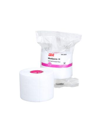 3M Medipore H Soft Cloth Surgical Tape 2862, 2 inch x 10 yard (5cm x 9,1m), 12 Rolls/Case