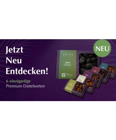  odilia Odilia Organic Segai Dates | Vegan and Gluten-Free Treat | No Refined Sugar | Sweetened with Dates | Made in Germany 750g - Buy Online on GoSupps.com