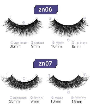 4 Pairs Of Pre Glued Eyelashes Magnetic Eyelashes Non Adhesive Eyelashes Non Magnetic Suction False Eyelashes Reusable Pre Adhesive Eyelashes Natural Eyelashes Magnetic Lashes - Buy Online on GoSupps.com