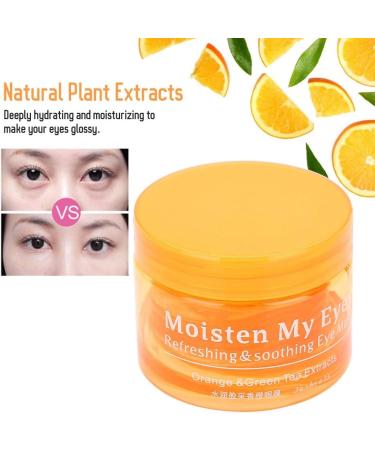 Eye Mask Natural orange extracts Remove Eye Bags Soft texture Lighten Fine Lines Moisturizing Firming Eye Patch Eye Skin Care (80g) - Buy Online on GoSupps.com