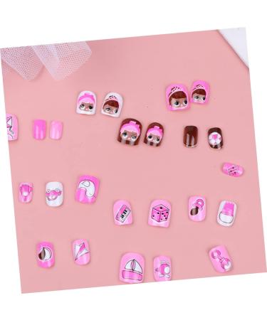 minkissy Children Fake Nail 3 Sets Cartoon Nail Art Sticker Kids Art Fake Nail Nail Stickers Kids False Nail Colorful Finished Nail Art Child Colorful Kids Nail Stickers - Buy Online on GoSupps.com