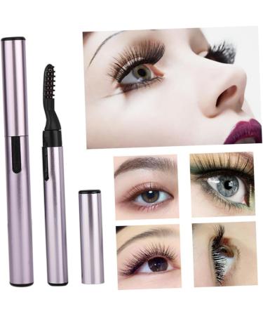 1pc Electric Heated Eyelash Curler - Battery Operated Hot Eyelash Curlers in Purple for Effortless Curling | International Shipping Available - Buy Online on GoSupps.com